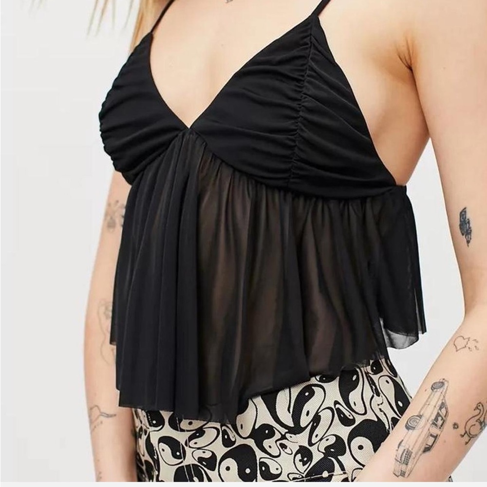 Urban outfitters black babydoll tank top